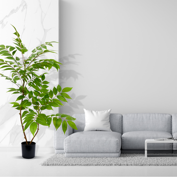 85CM Curry Leaves Plant | Blooming Artificial Plant in Pot