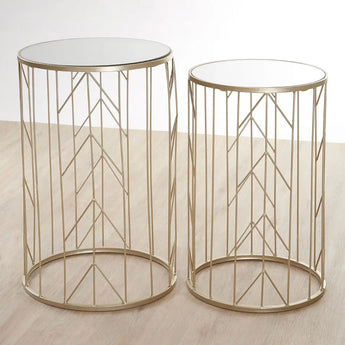 Mirrored Arrow Champagne Tables
