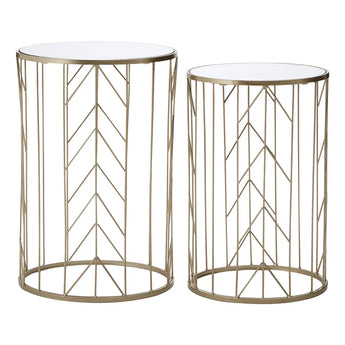 Mirrored Arrow Champagne Tables