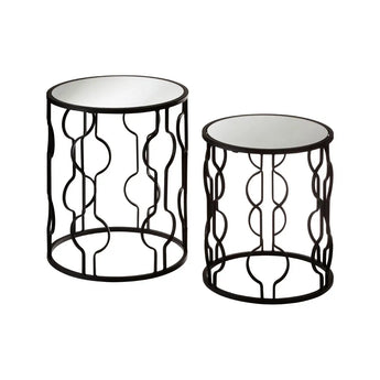 Halo Tables With Undulating Frames - Set Of 2
