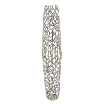 Luminaflare Small Silver Finish Vase