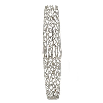 Luminaflare Small Silver Finish Vase