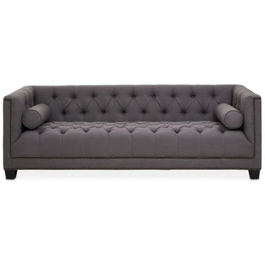 Cosy Haven THREE SEAT GREY FABRIC SOFA
