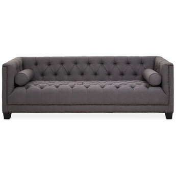 Cosy Haven THREE SEAT GREY FABRIC SOFA