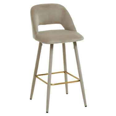 Dan Mink Velvet Bar Chair