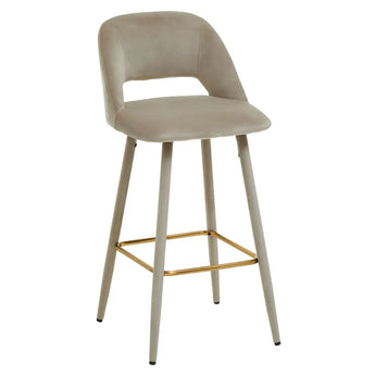 Dan Mink Velvet Bar Chair
