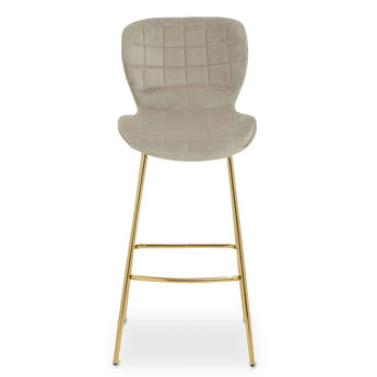 DAN MINK VELVET BAR CHAIR