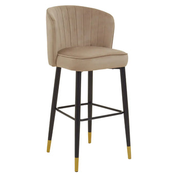 VIESTE MINK VELVET BAR CHAIR