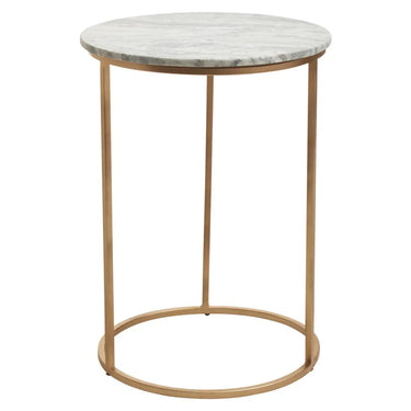 Nestique Natural Marble Round Side Table