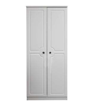 2 Door Wardrobe - White