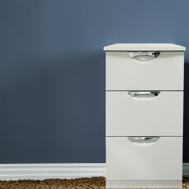 3 Drawer Bedside Smart - Kaschmir Gloss