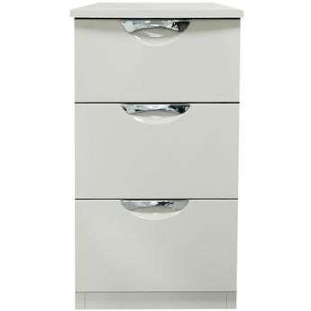 3 Drawer Bedside Smart - Kaschmir Gloss