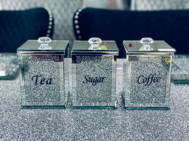 Crystals Tea Sugar Coffee Set