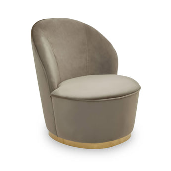 Tamra Velvet Gold Base Chair