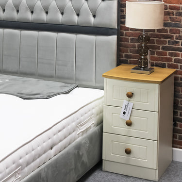 3 Drawer Besdise Table - Cream & Oak