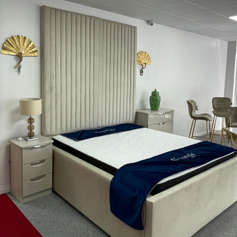 Venice Bed - Cream Plush - King Size