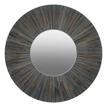 Woodgrain Mirror Wall Mirror