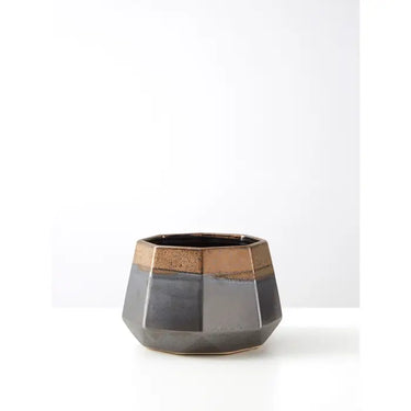 Jet Small Metallic Planter Vase