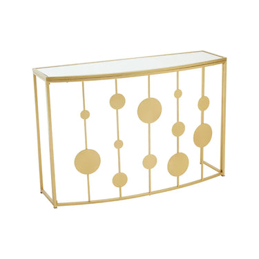 Luminous Reflection Console Table with Mirror